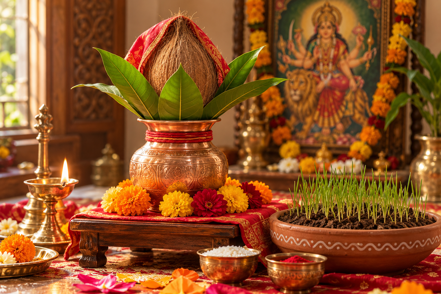 Navratri Ghatasthapana: Kalash Sthapana Step by Step