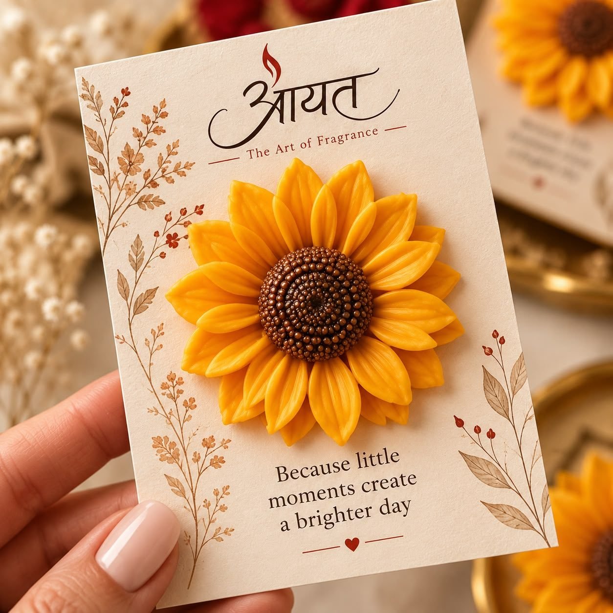 Aayat Sunflower Candle
